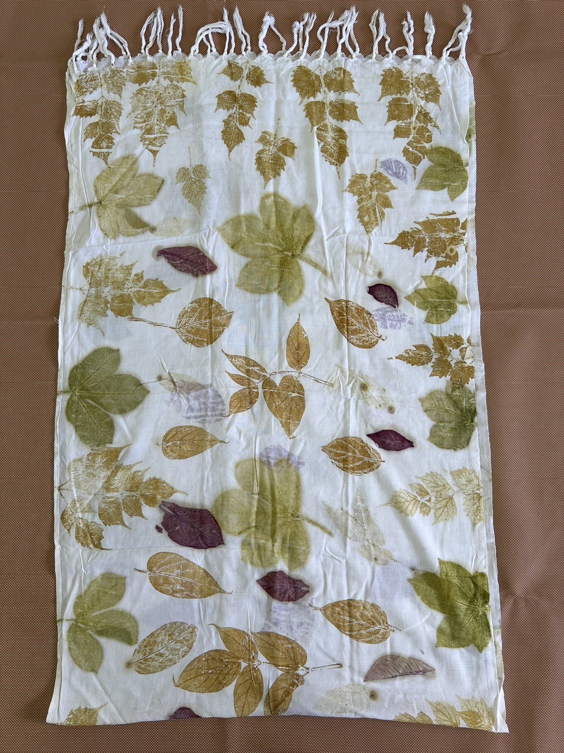 ผ้าพันคอ Eco print