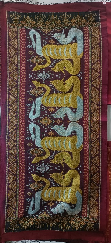 มัดหมี่ 5 ตะกอ ลายนาคทรัพย์