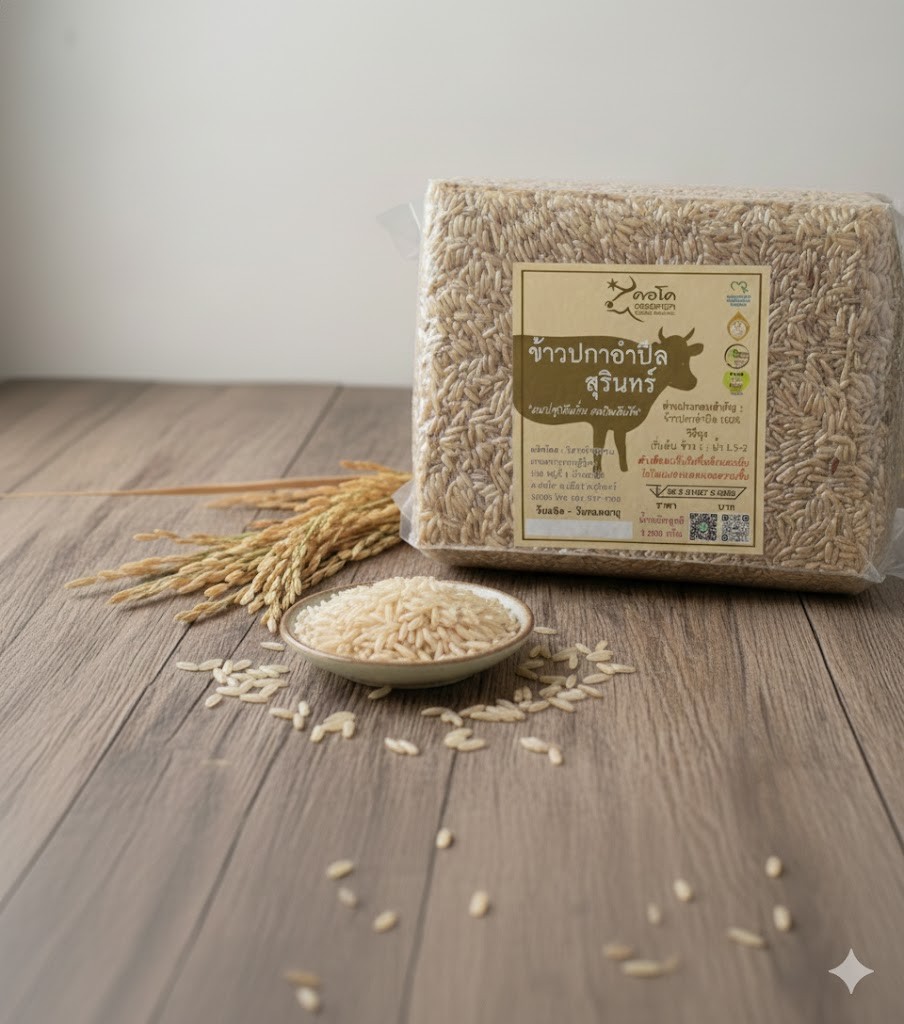 ข้าวผกาอัมปึล / ข้าวปกาอัมปึล สุรินทร์ 1 กิโล 2568/69 ข้าวใหม่